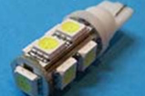 Лампа 5050W 9 чипов белая(мет.цоколь)для авто Лампа 5050W 9 чипов белая(мет.цоколь)для авто