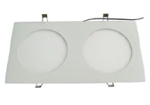 Встр.светильник G18 22W(830LM,216LED)бел-хол.(4500-6000k),белый цвет корпуса(внутри прямоугольника 350х180х12mm 2 круга )220v(ультратонкий) потолочный Встр.светильник G18 22W(830LM,216LED)бел-хол.(4500-6000k),белый цвет корпуса(внутри прямоугольника 350х180х12mm 2 круга )220v(ультратонкий) потолочный