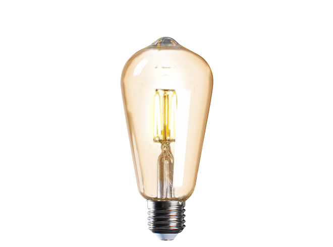 PLED ST64 GOLD 4w 2700Lm 360Lm E27 